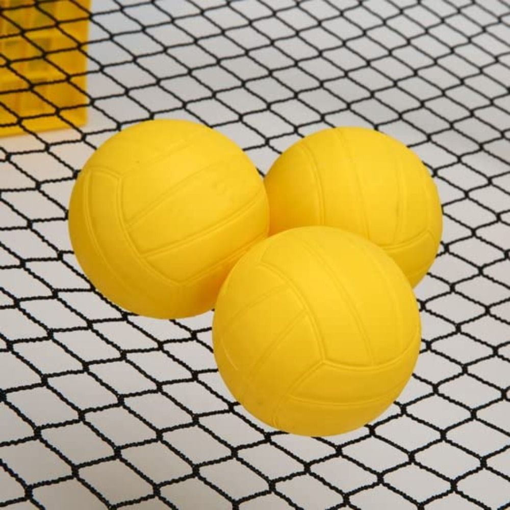 Spike Ball Game - 強力な弾力性のあるスパイクゲームボール、競技用ボール、交換可能な丸型ネットボール（ポンプ付き）、9cm/3.5インチミニバレーボール、屋外スポーツ用