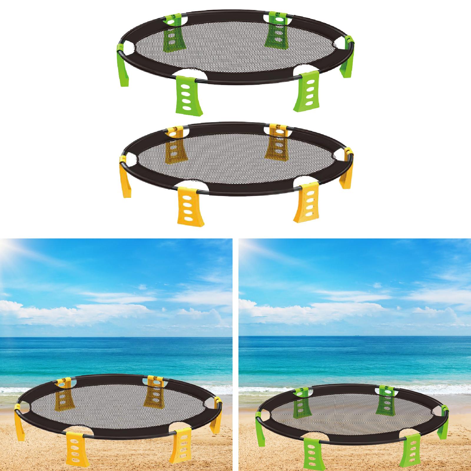 Spike Ball Game - ラウンドネット ゲームセット パーティー ビーチボールセット 若いプレーヤー 大人
