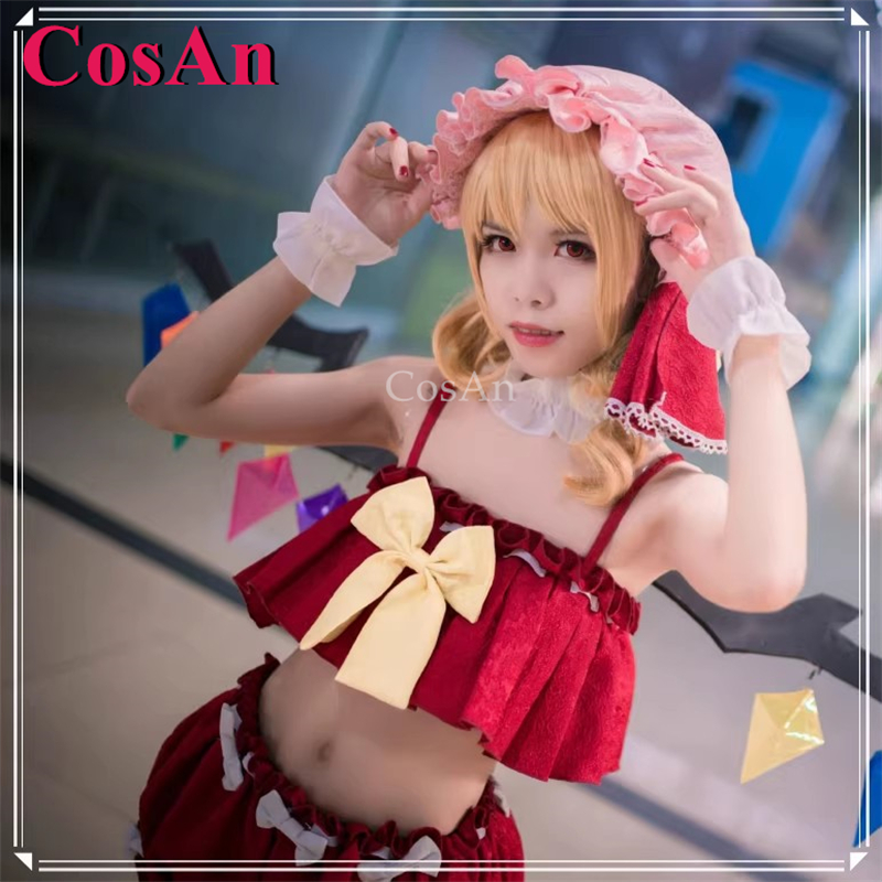 Party Games New - CosAn【カスタマイズ】ゲーム東方プロジェクト フランドル・スカーレット コスプレ衣装 スイートラブリー ニフティ水着 パーティー