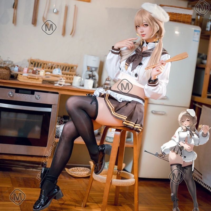 Party Games New - NIKKE：勝利の女神 ブレディ コスプレ衣装 スイートJKトップ エプロン ネクタイ