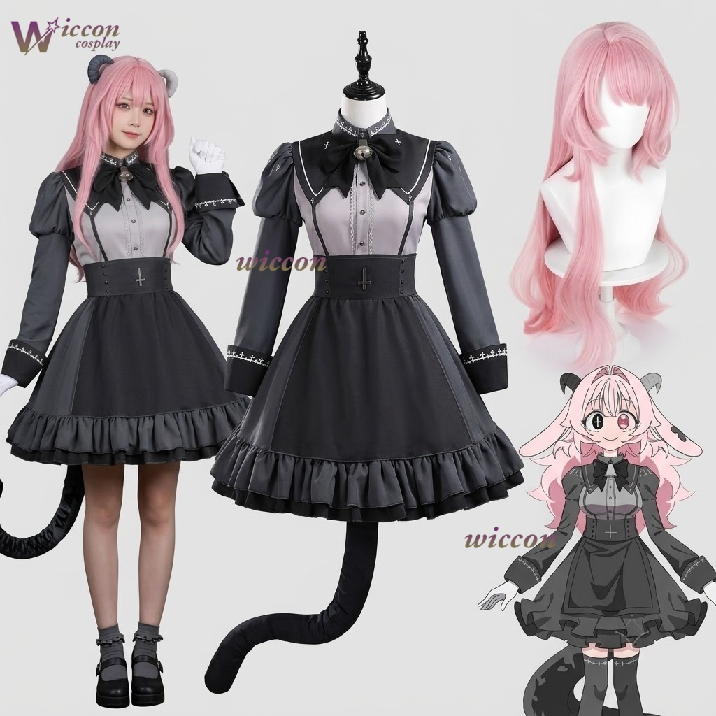 Party Games Steam Free - WonkaCos プーキー女神ショットトリックデビルファンシュンエル同じフルセットコスプレ衣装次元蒸気ゲーム制服ハロウィンパーティー
