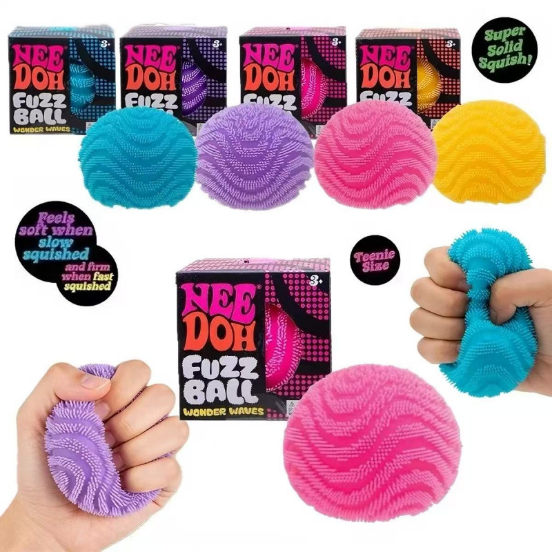 Spike Ball Game - ニードオースクイッシーウェーブボールスマイリーフェイスぬいぐるみフィジェットボール高速リバウンドスパイクストレス解消おもちゃ子供用スクイーズ減圧ギフト