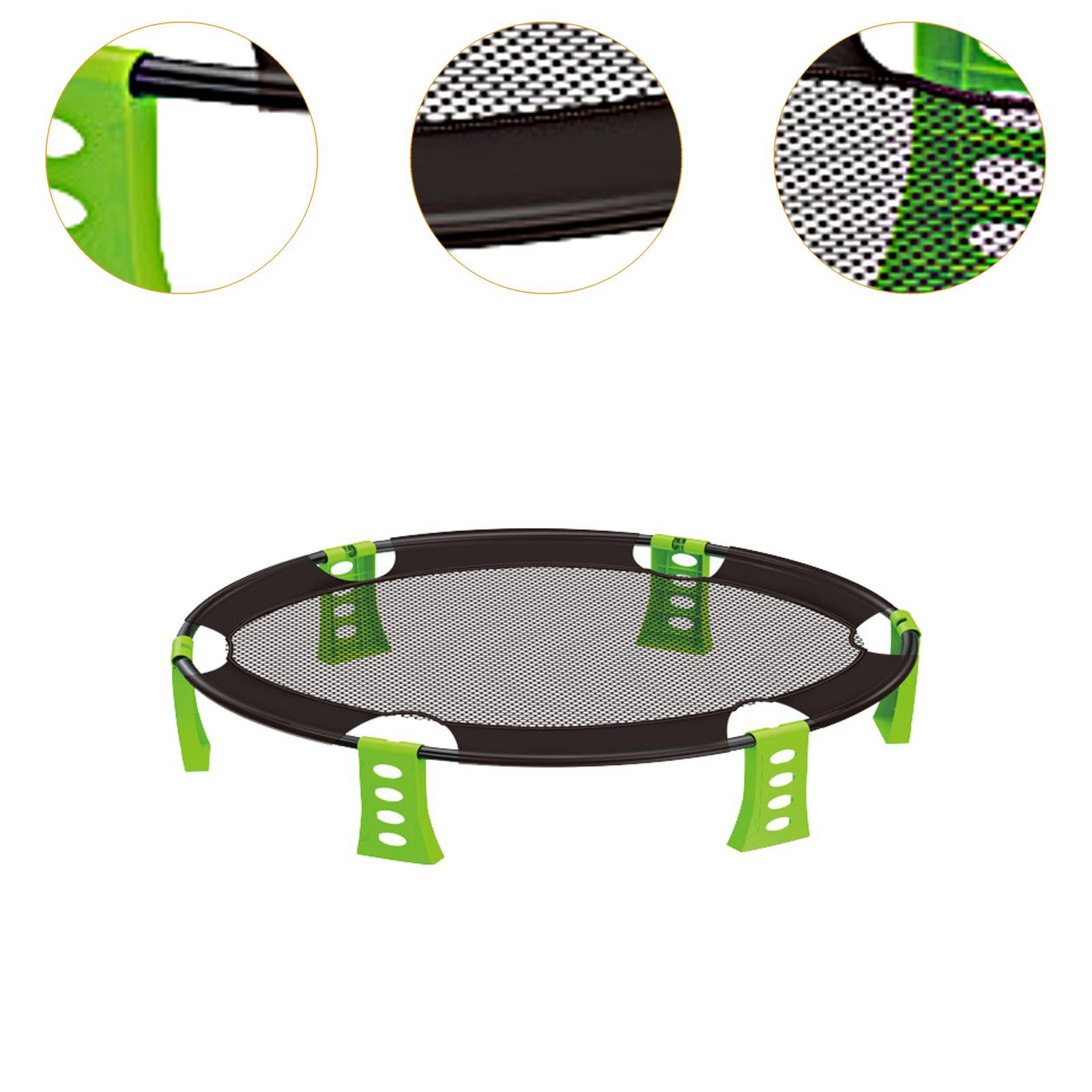 Spike Ball Game - ポータブルラウンドネットゲームセット（ネット、ボール、ポンプ、バッグ付き）屋外ゲーム、ビーチ、家族、公園用