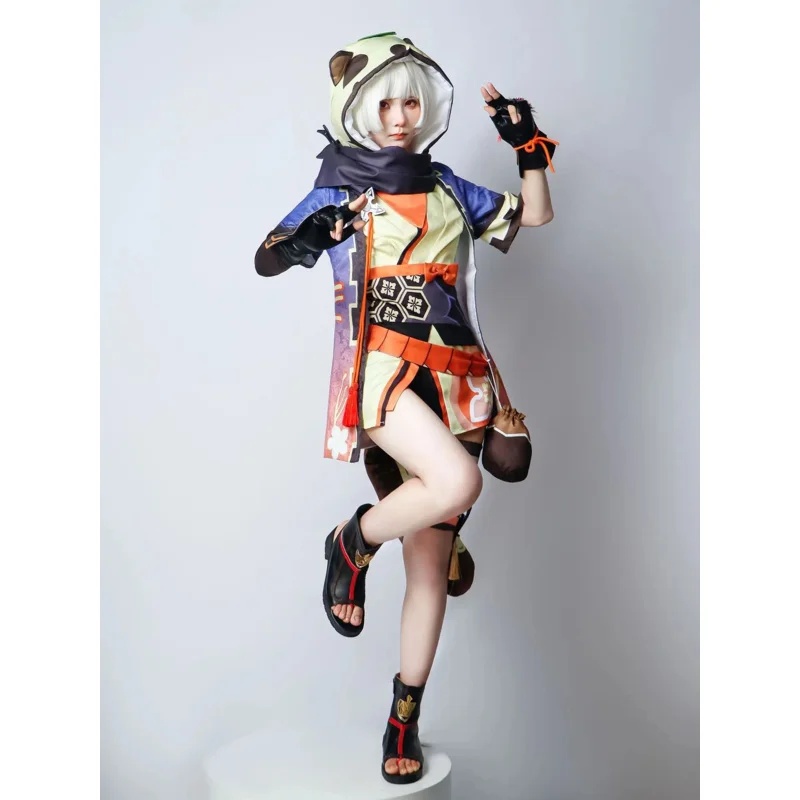 Zelda Party Games - 原神さゆコスプレ衣装大人カーニバル制服ウィッグアニメハロウィンパーティー衣装仮装女性ゲーム EjrZ1