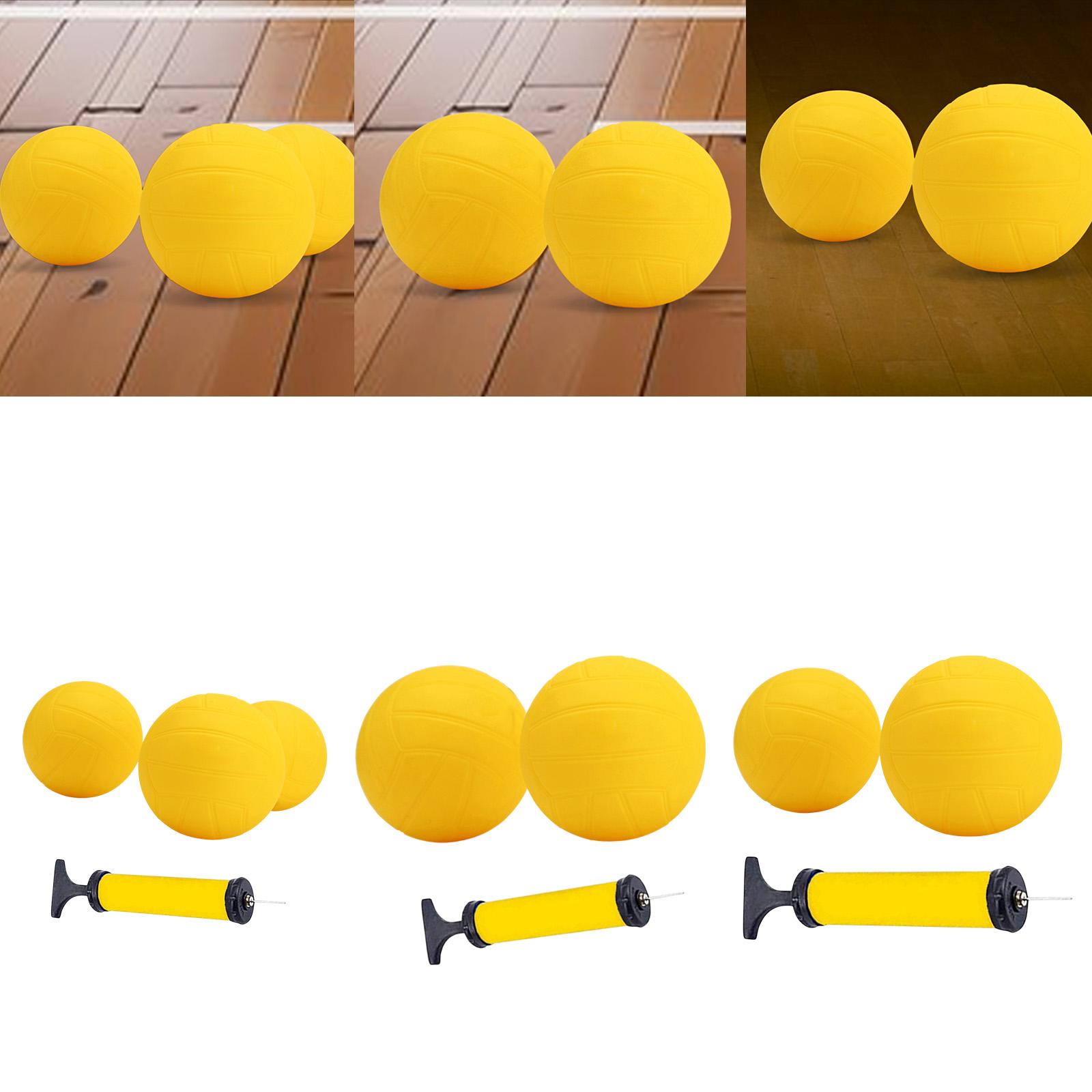 Spike Ball Game - インフレータブルミニバレーボール 黄色 PVC ソフトスパイクおもちゃ ラウンドネットゲームボール 子供
