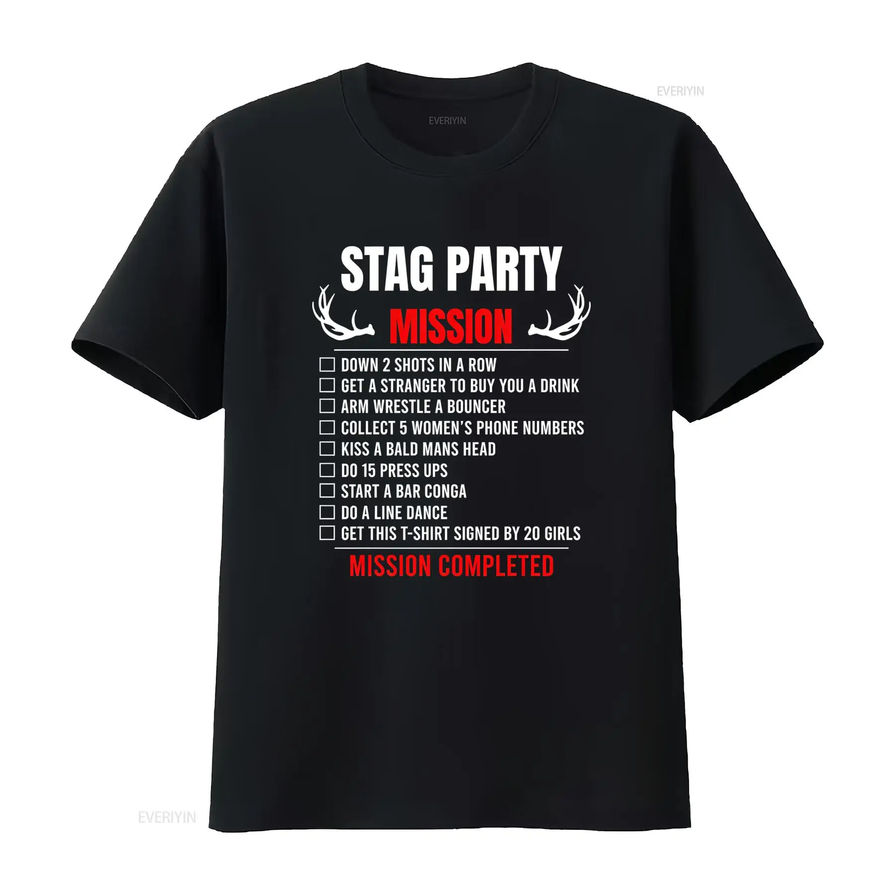 Party Games Bachelorette - メンズ・スタッグパーティーTシャツ、飲み会ゲームの挑戦項目付き、面白い独身女性チェックリスト、独身男性の夜のグループイベント用