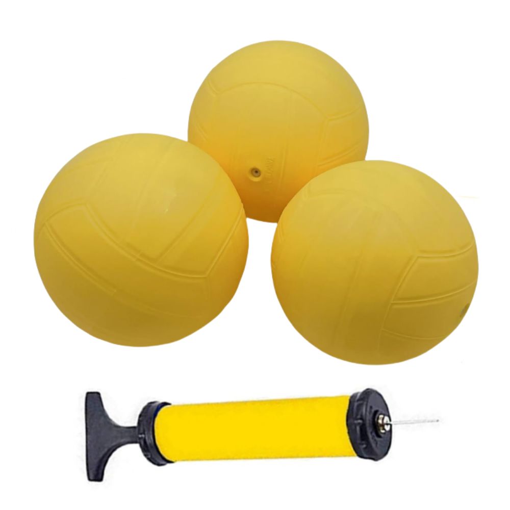 Spike Ball Game - 強力な弾力性のあるスパイクゲームボール（ポンプ付き）競技用ボール丸型ネットボール標準9cm/3.5インチミニバレーボール屋外スポーツ用