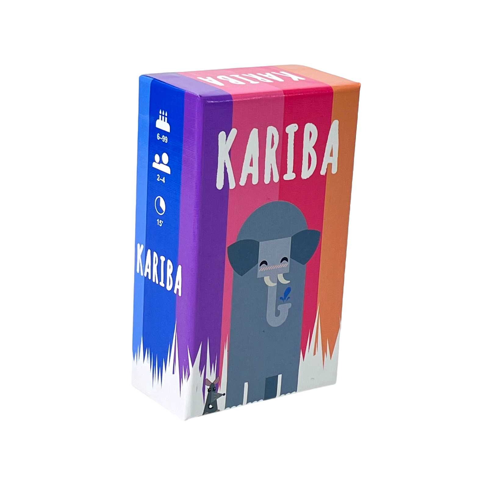 Party Games Simple - ボードゲーム KARIBA: ポータブル小型ボックストラベルゲーム、シンプルなルール、陽気な楽しみ、家族のパーティーナイトカードゲーム