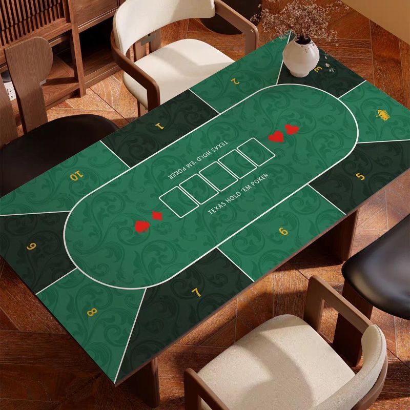 シンプルなテキサスホールデムテーブルマット防水性と滑り止め性 - Party Games Simple のレビューと価格
