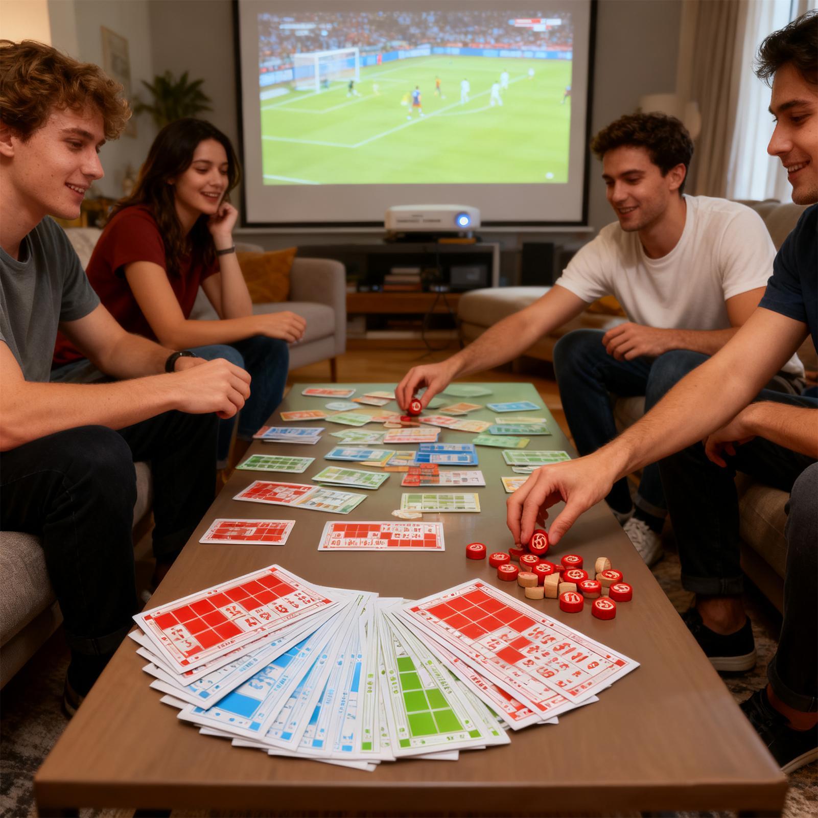 ビンゴセット 面白いヴィンテージ木製おもちゃ 大きな印刷カー - Party Games For Large Groups のレビューと価格