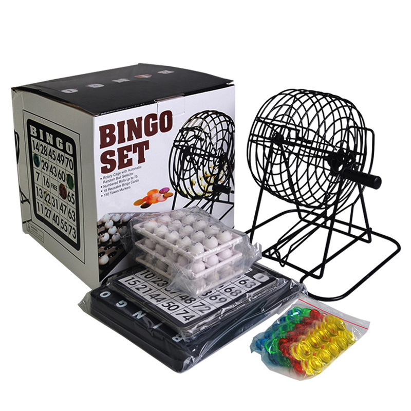 ビンゴ宝くじマシン スチールビンゴゲームケージセット 大人  - Party Games For Large Groups のレビューと価格