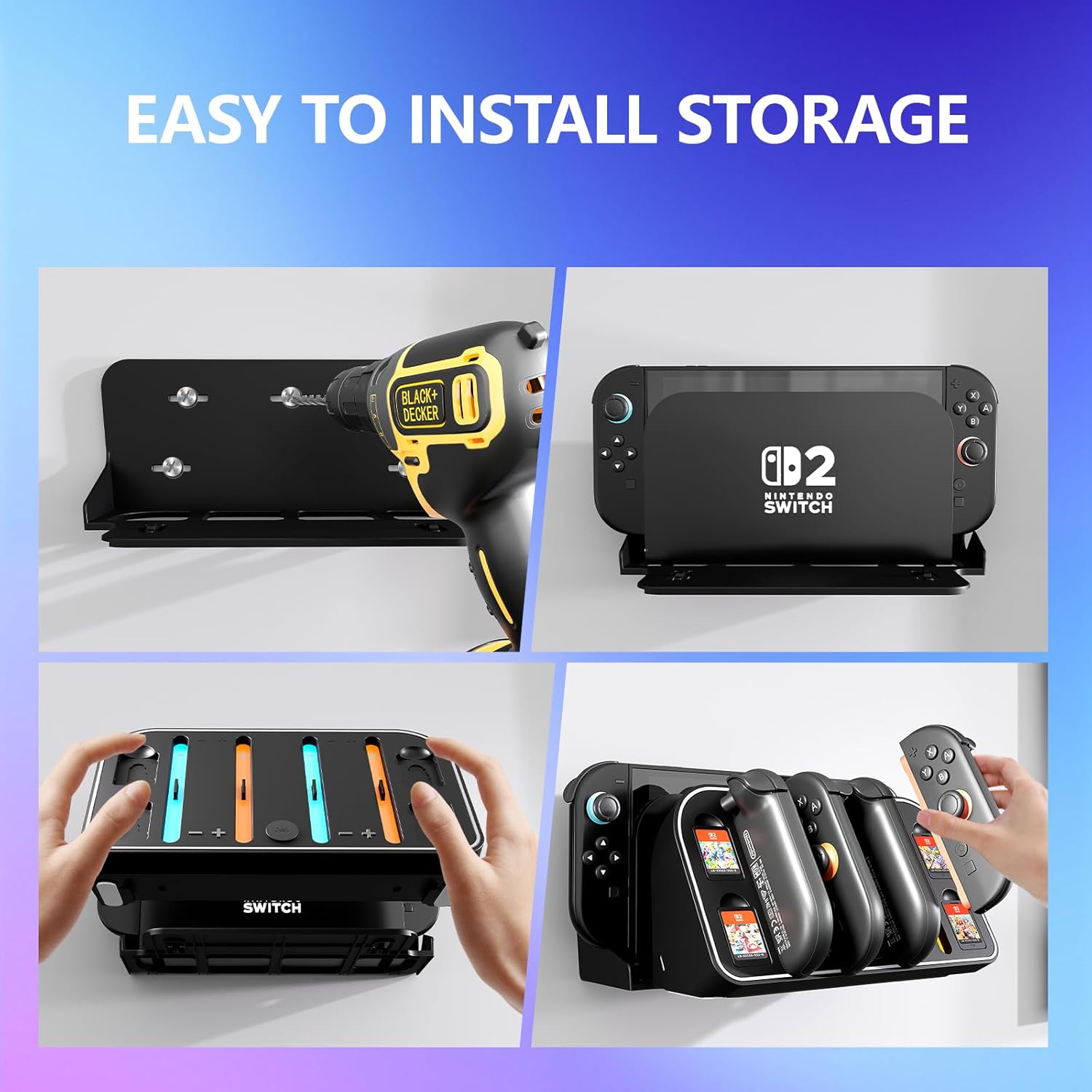 Nintendo Switch 2 2025用壁掛け充電ドッ - Party Games Nintendo のレビューと価格