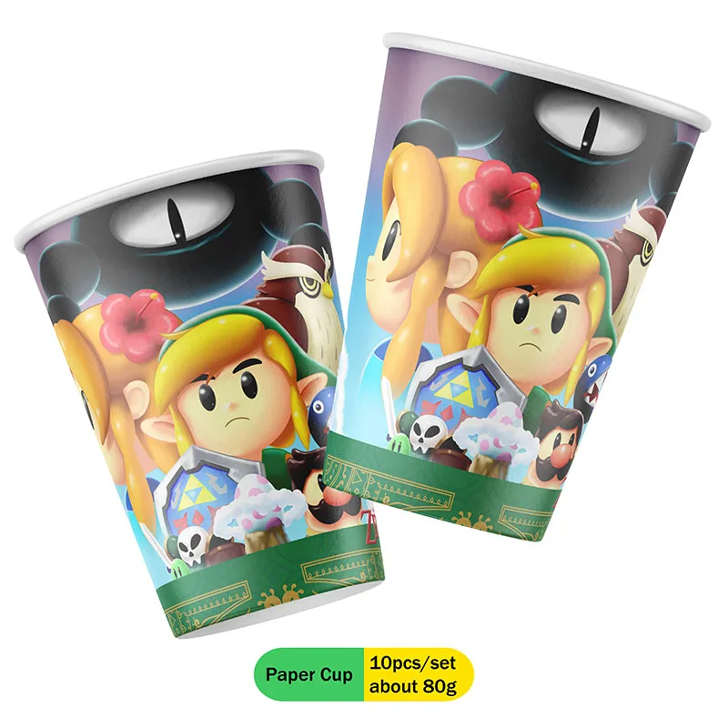 ゲームゼルダパーティーの装飾使い捨て食器誕生日パーティーの装 - Zelda Party Games のレビューと価格