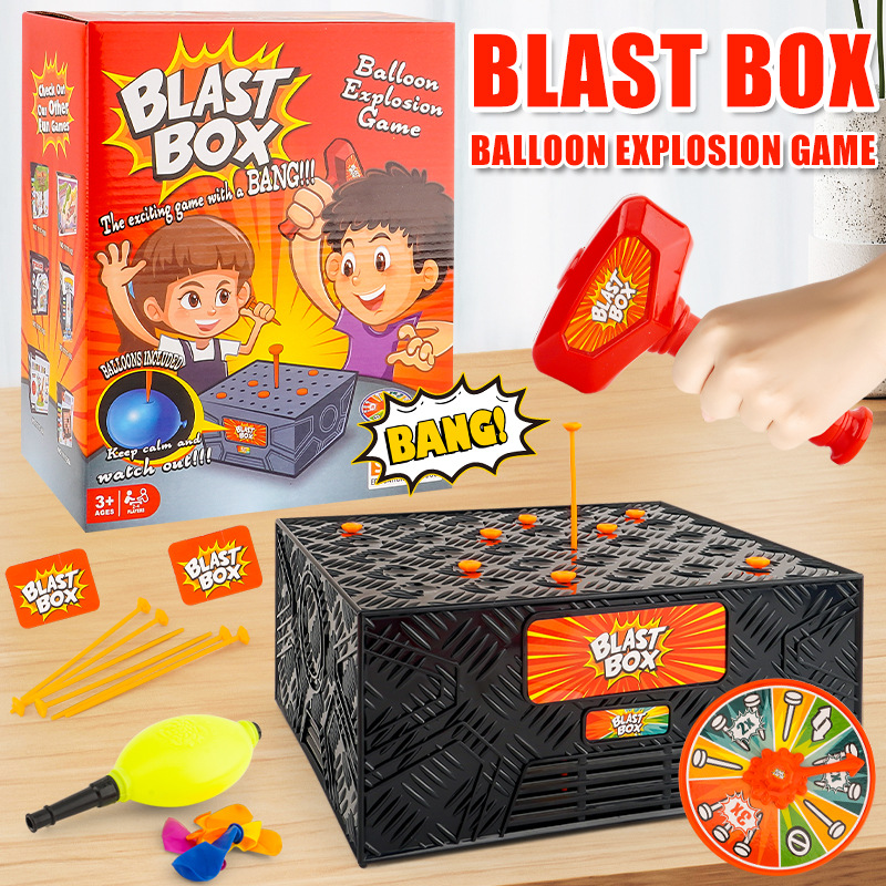 子供向け爆発ボックスノックおもちゃ、子供用爆発風船ゲーム、親 - Party Games Juegos De Mesa のレビューと価格