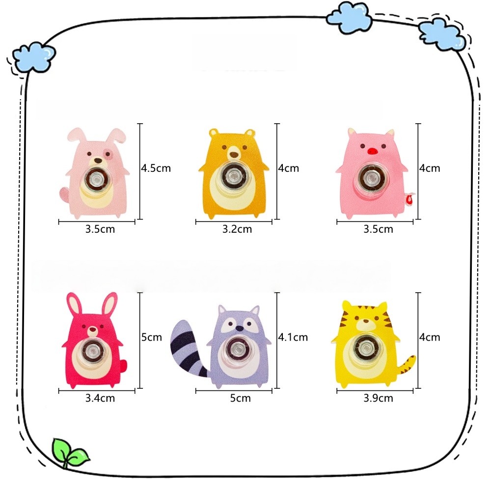 漫画アクリル動物フィジェットスピナー詰め合わせパック、パーテ - Party Games Group のレビューと価格