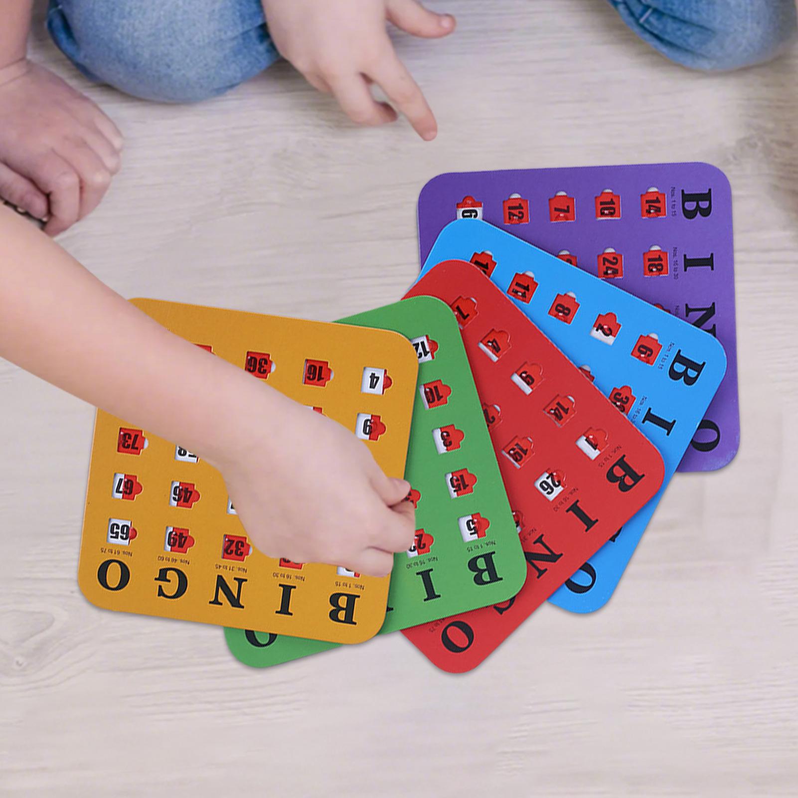5枚入りビンゴゲームカード 大型印刷ビンゴカード 大人数向け - Party Games For Large Groups のレビューと価格