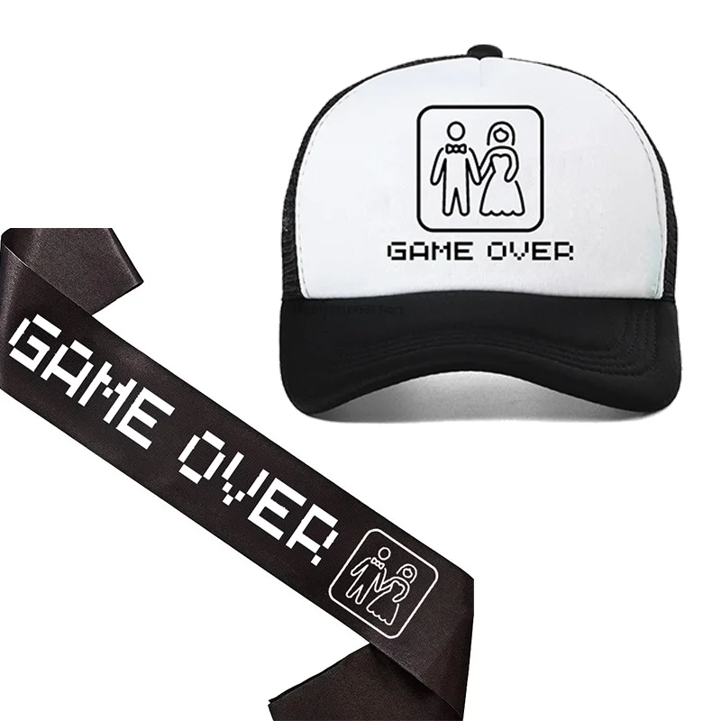 新郎候補サッシュ「ゲームオーバー」ハット、独身最後のパーティ - Party Games Bachelorette のレビューと価格