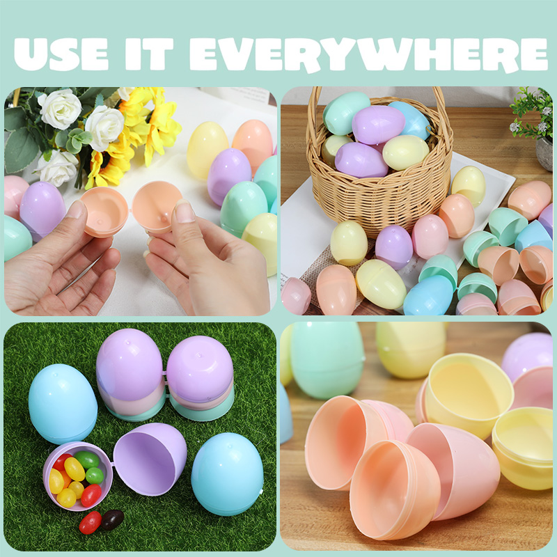 12/24パック 充填可能なイースターエッグ プラスチック  - Party Games Egg のレビューと価格