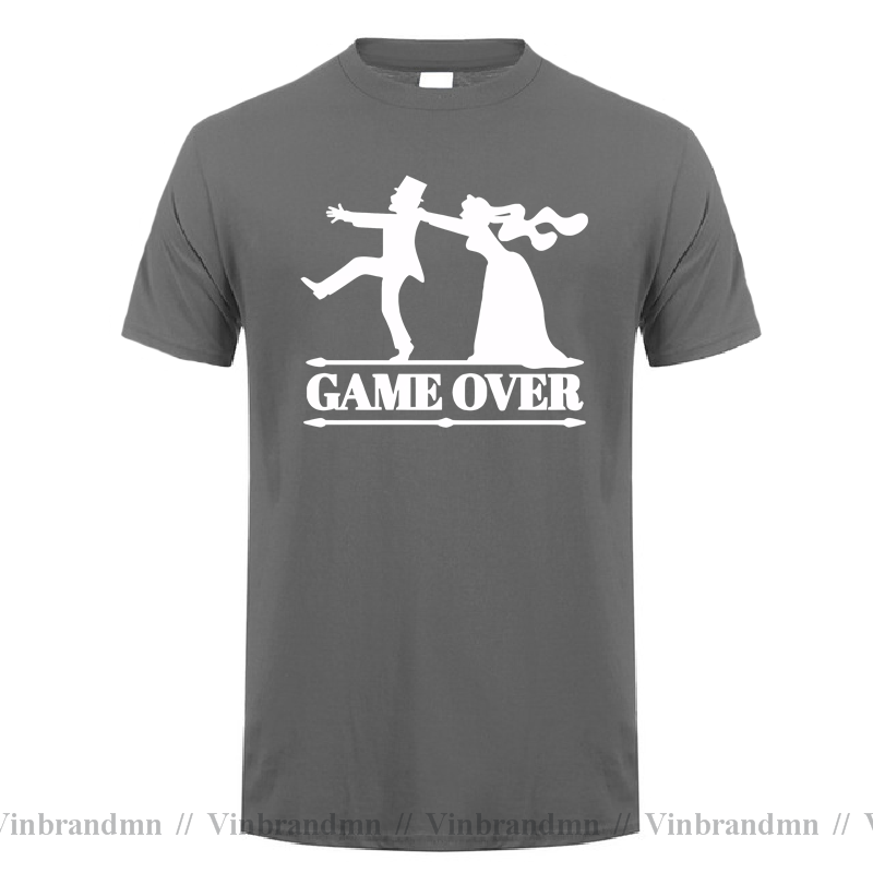 ゲームオーバーTシャツ メンズ 花嫁トップス 新郎 バチェラ - Party Games Bachelorette のレビューと価格