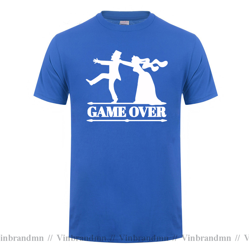 ゲームオーバーTシャツ メンズ 花嫁トップス 新郎 バチェラ - Party Games Bachelorette のレビューと価格