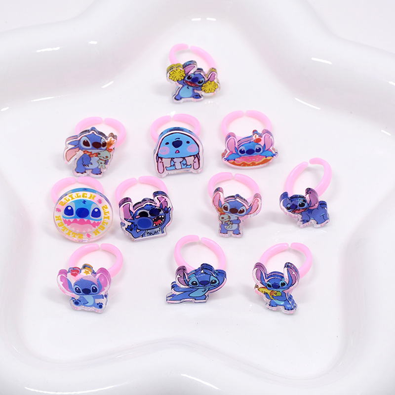 ステッチアクリルリング 10/20 個かわいいリロステッチア - Kids Party Games のレビューと価格