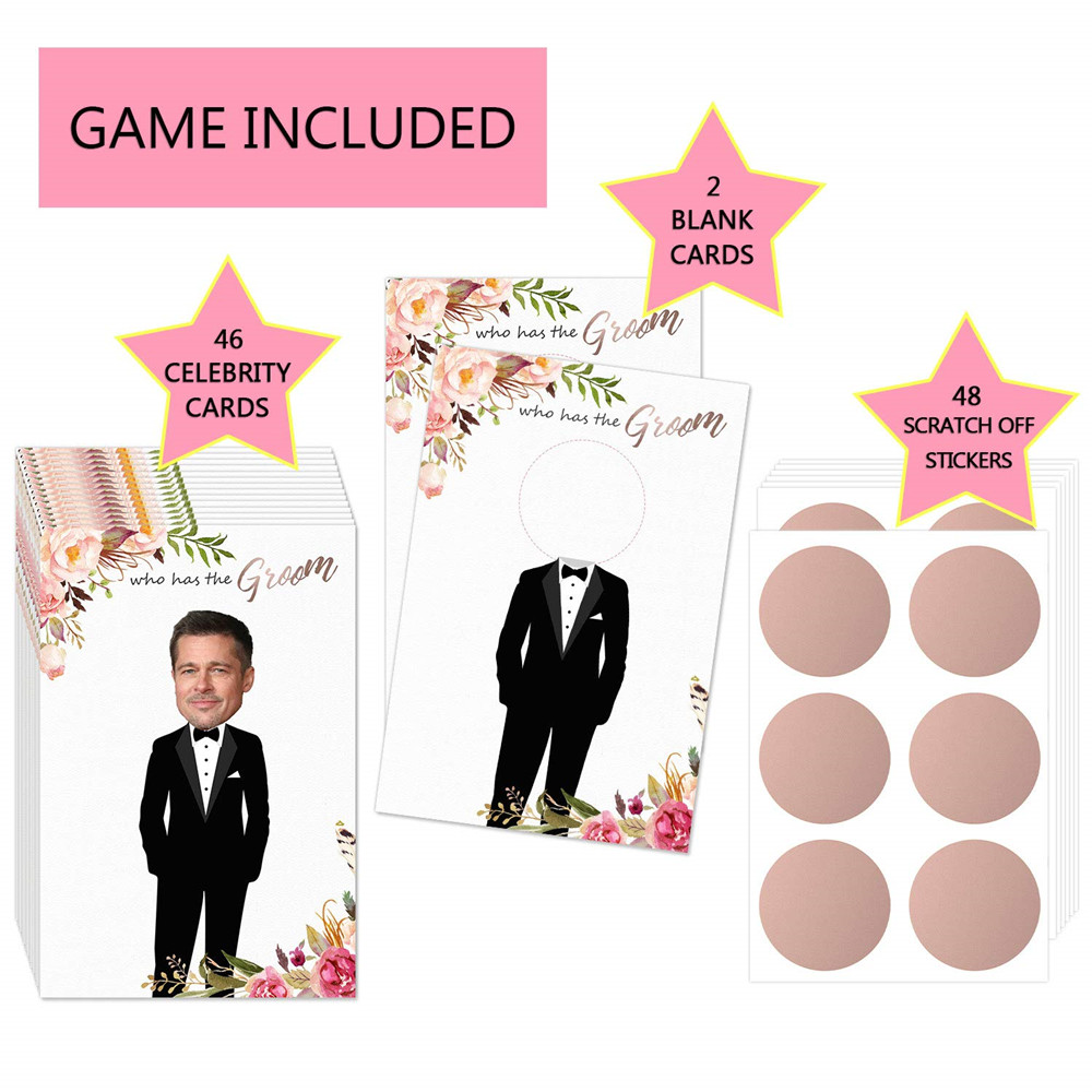 ブライダルシャワーゲーム - 新郎が持っているスクラッチカー - Party Games Bachelorette のレビューと価格