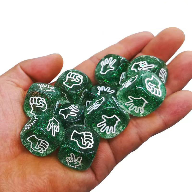 大人のためのきらびやかなサイコロのおもちゃ,6面,20mm, - Party Games Juegos De Mesa のレビューと価格