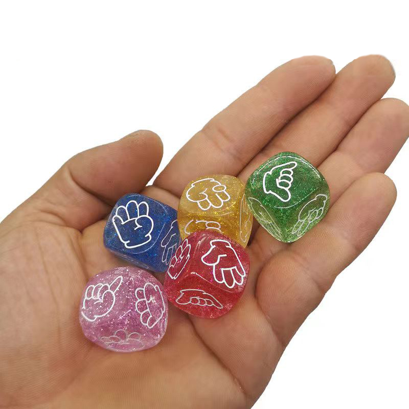 大人のためのきらびやかなサイコロのおもちゃ,6面,20mm, - Party Games Juegos De Mesa のレビューと価格
