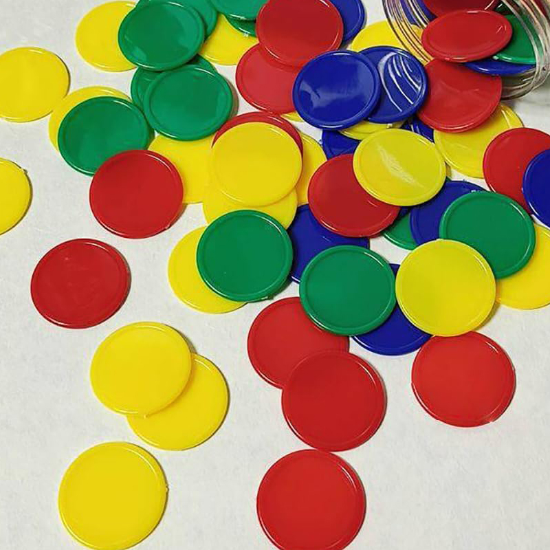 ビンゴマーカーチップ 37 ミリメートル 4 色カウンターカ - Party Games Juegos De Mesa のレビューと価格