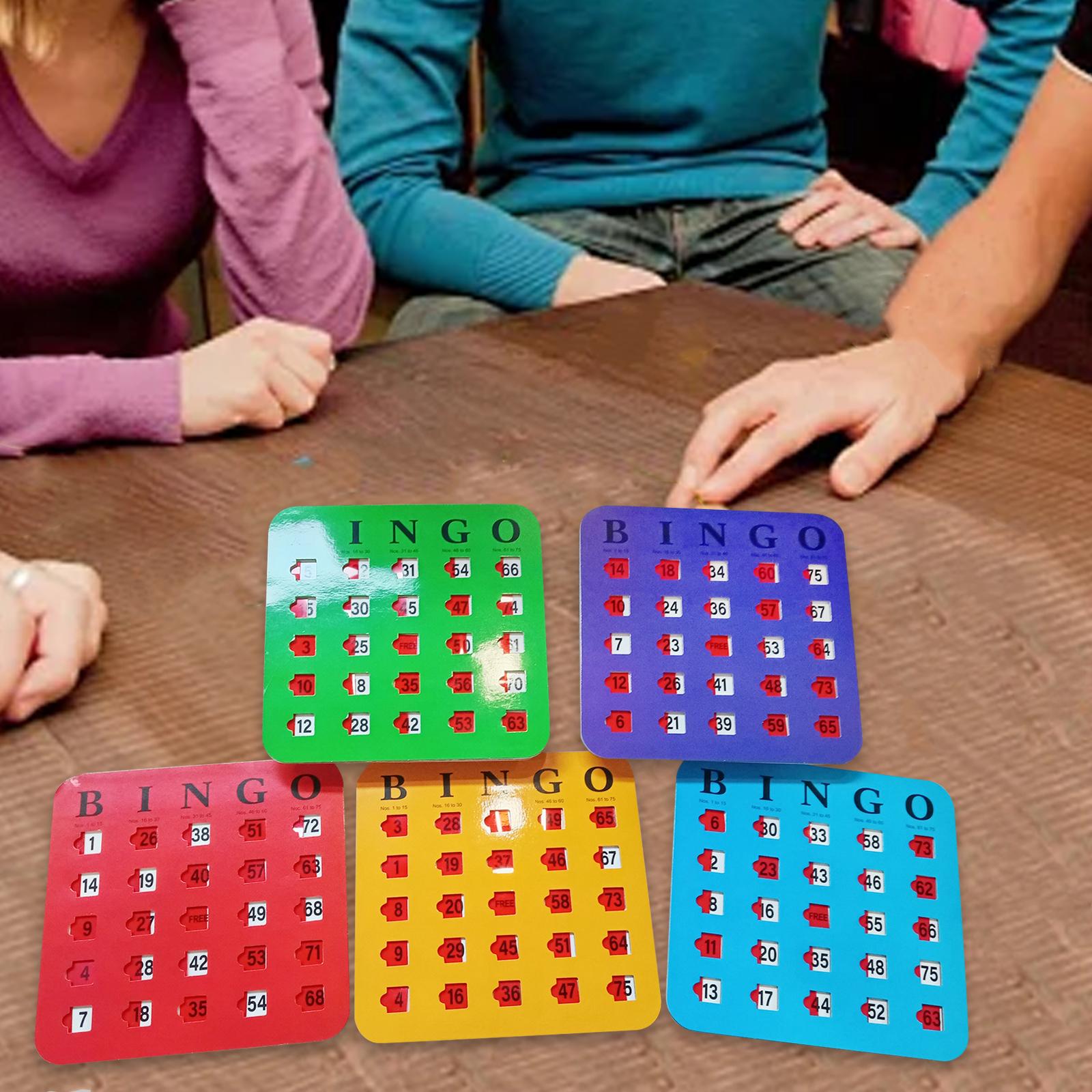5枚入り 大きな文字のビンゴカード 読みやすい パーティーゲ - Party Games For Large Groups のレビューと価格