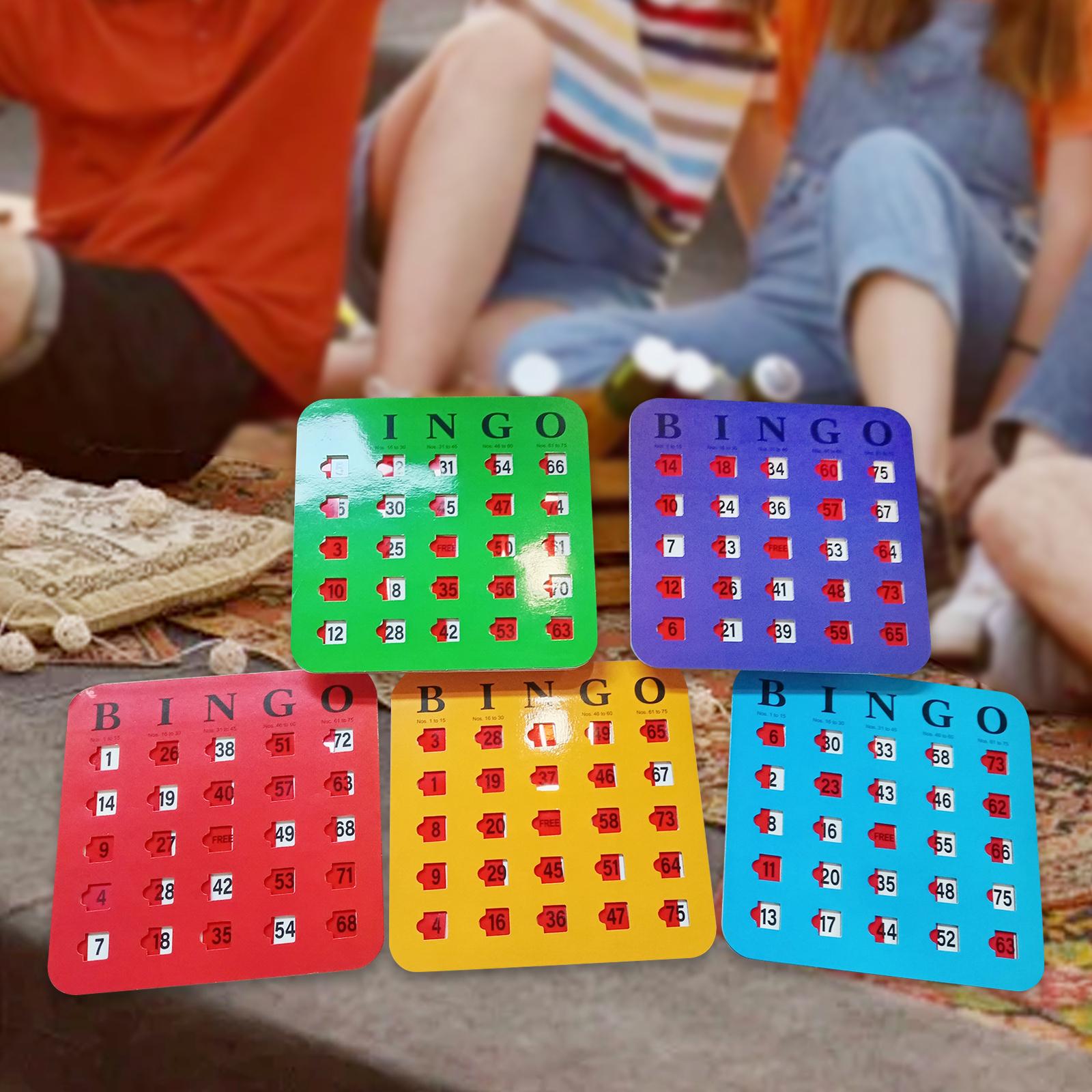 5枚入り 大きな文字のビンゴカード 読みやすい パーティーゲ - Party Games For Large Groups のレビューと価格