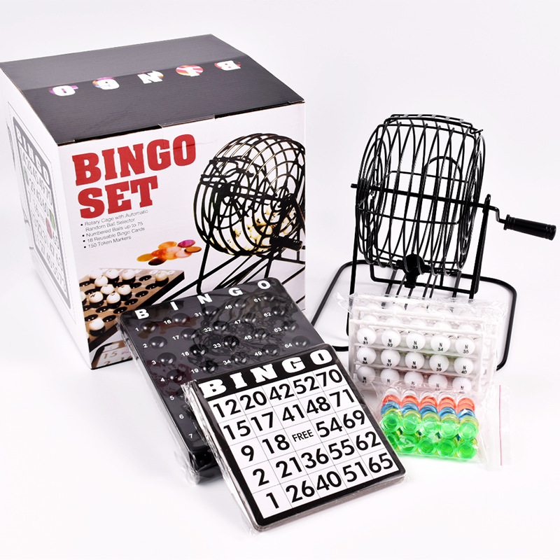 ビンゴ抽選機 スチール製ビンゴゲームケージセット 大人向け  - Party Games For Large Groups のレビューと価格