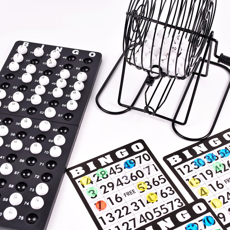 ビンゴ抽選機 スチール製ビンゴゲームケージセット 大人向け  - Party Games For Large Groups のレビューと価格