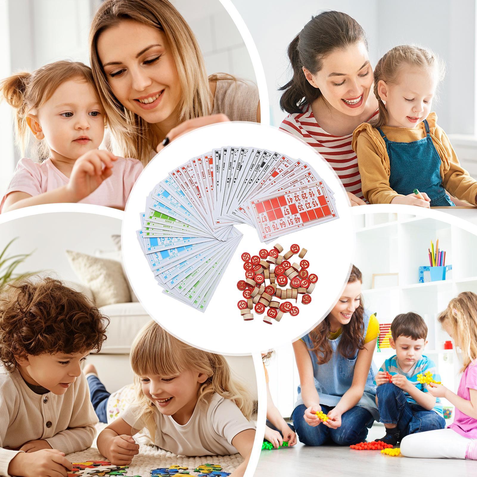 ビンゴセット ヴィンテージ木製インタラクティブおもちゃ 大き - Party Games For Large Groups のレビューと価格