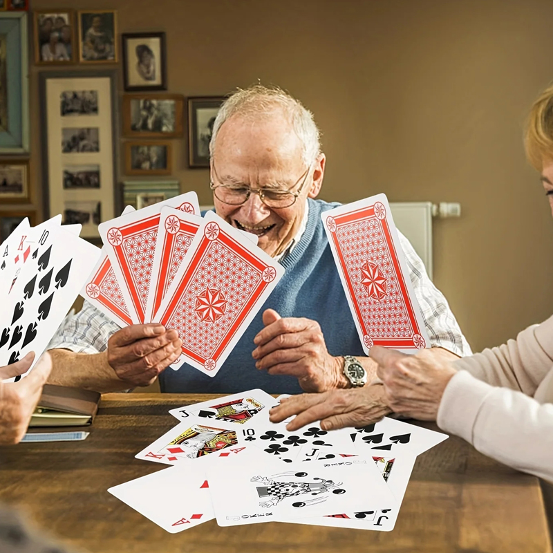 特大トランプ ジャンボ 4 倍大きいパーティーカーニバルゲー - Party Games Juegos De Mesa のレビューと価格
