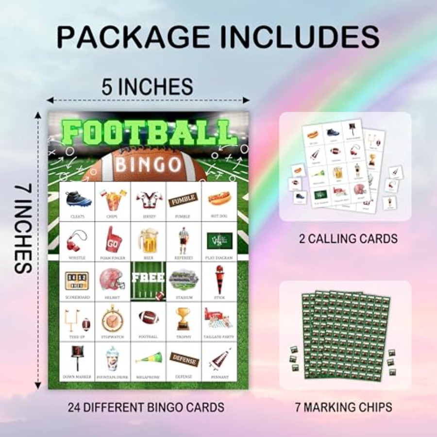 サッカーパーティービンゴゲームカード、大人、大人数の家族、友 - Party Games For Large Groups のレビューと価格