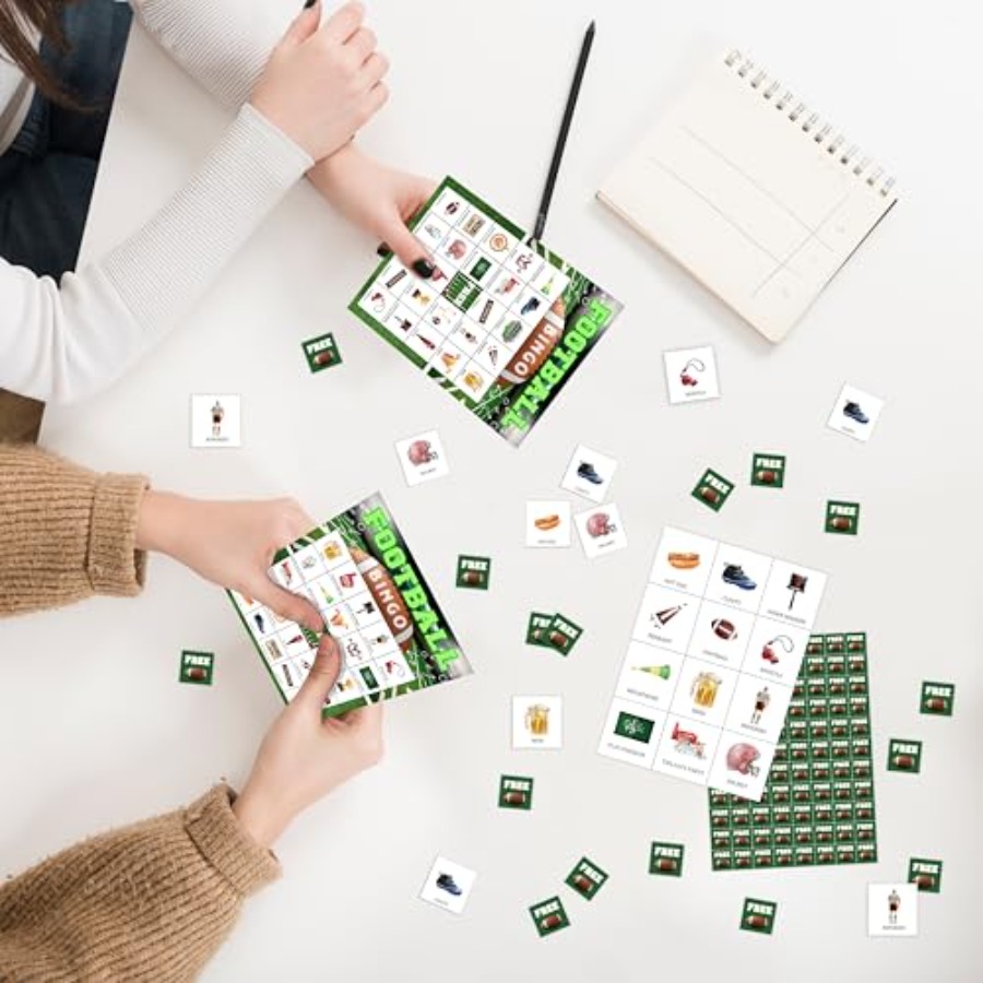 サッカーパーティービンゴゲームカード、大人、大人数の家族、友 - Party Games For Large Groups のレビューと価格