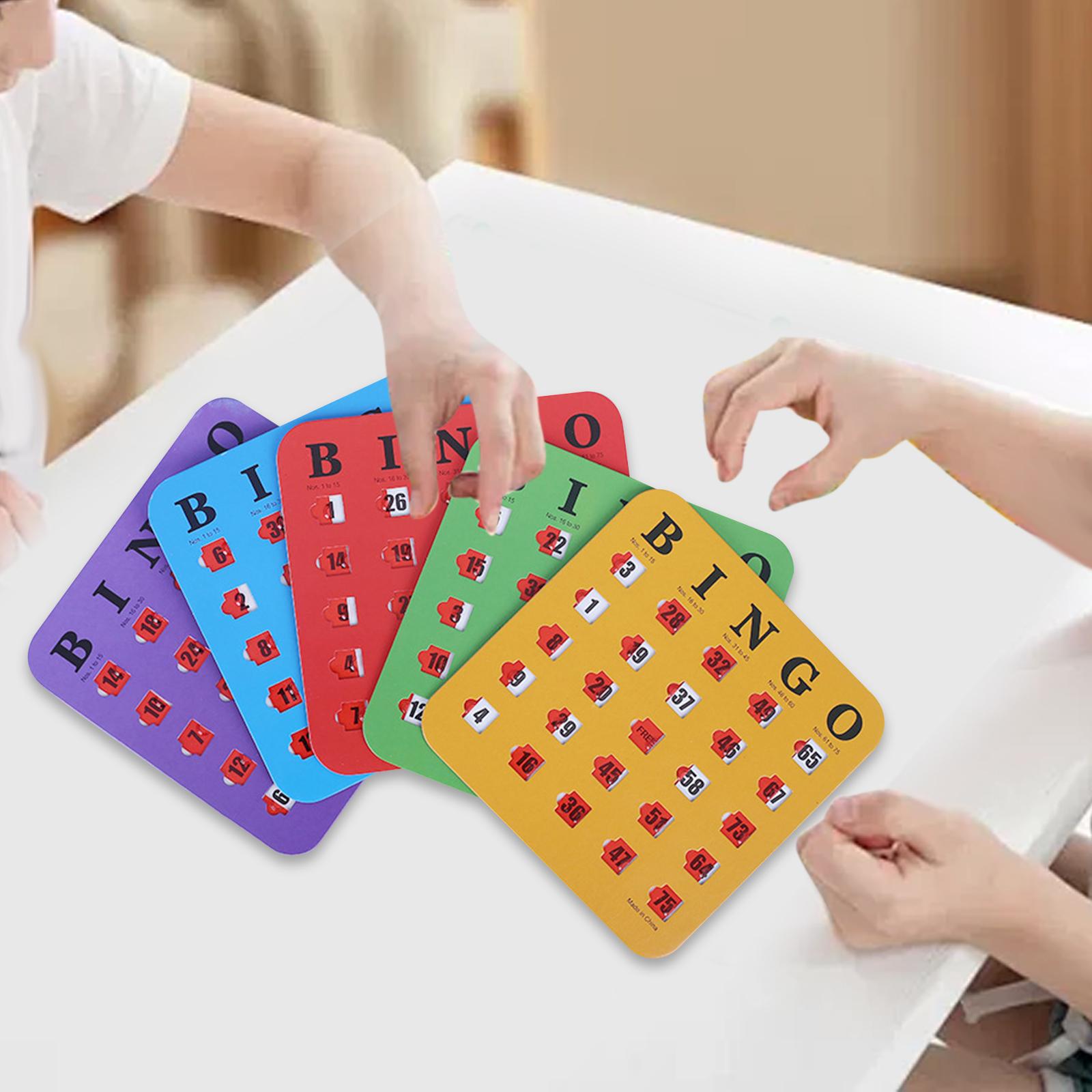 5枚組 大きなプリント ビンゴカード 見やすい パーティーゲ - Party Games For Large Groups のレビューと価格