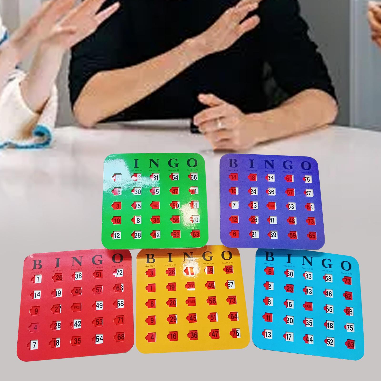 5枚組 大きなプリント ビンゴカード 見やすい パーティーゲ - Party Games For Large Groups のレビューと価格